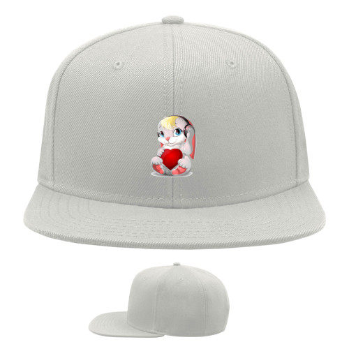 Snapback Baseball Cap - Зайчик із серцем - Mfest