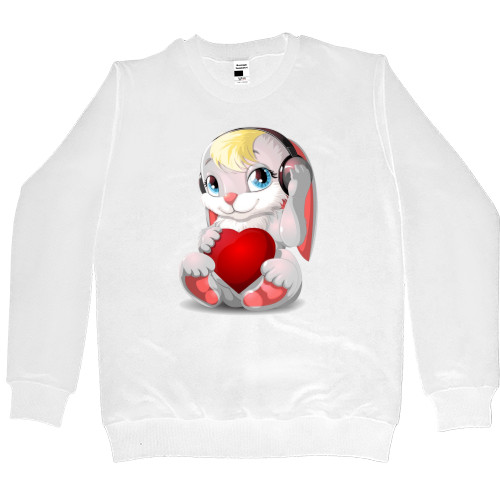 Kids' Premium Sweatshirt - Зайчик із серцем - Mfest