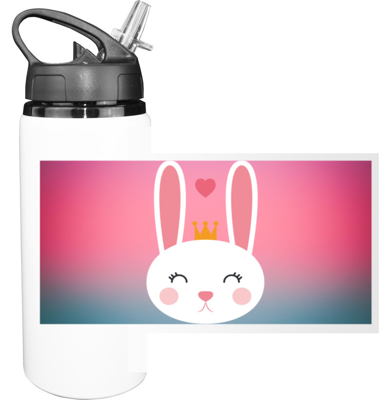 Sport Water Bottle - Зайчик у короні - Mfest