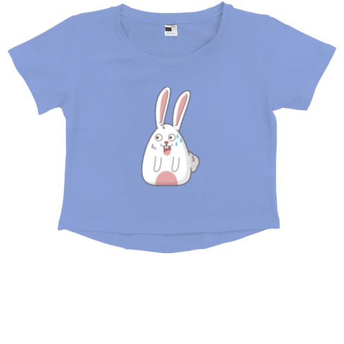 Kids' Premium Cropped T-Shirt - Зайченятко - Mfest