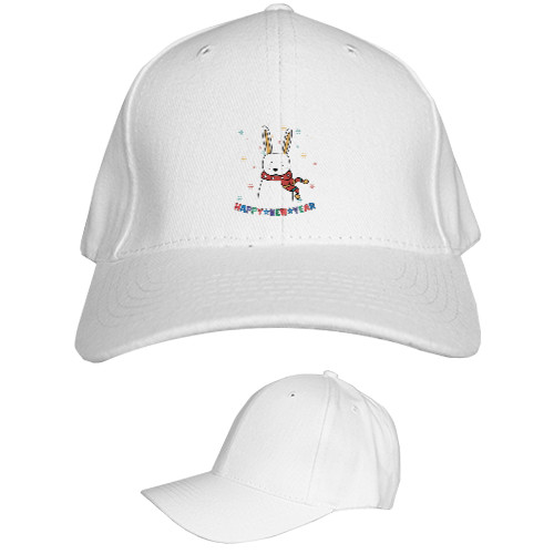 Kids' Baseball Cap 6-panel - Новорічний зайчик - Mfest