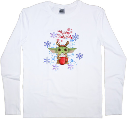 Men's Longsleeve Shirt - MERRY CHRISTMAS БЕБІ ЙОДУ - Mfest