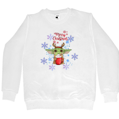 Women's Premium Sweatshirt - MERRY CHRISTMAS БЕБІ ЙОДУ - Mfest