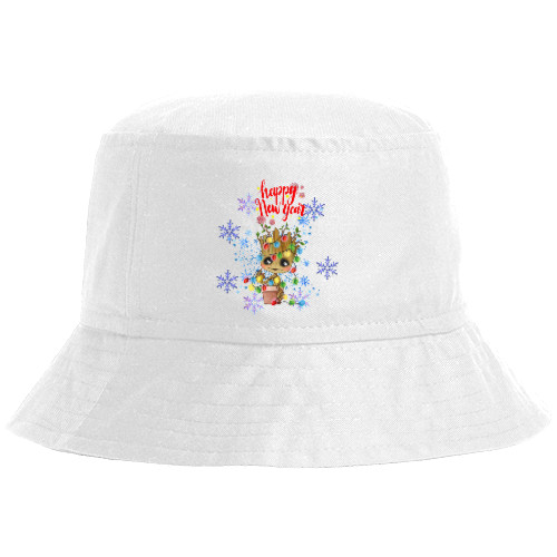 Bucket Hat - Happy new year Грут - Mfest