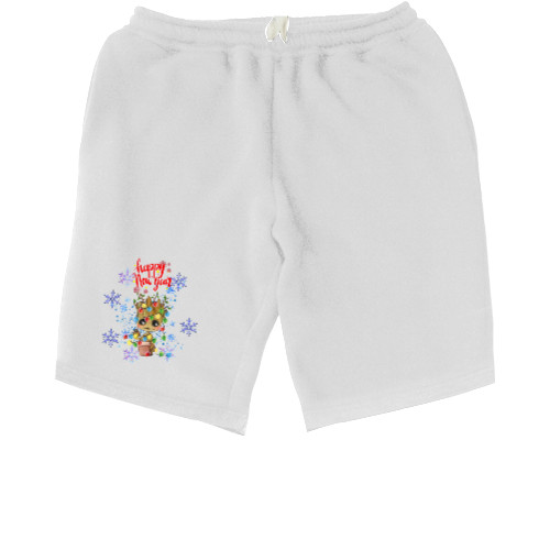 Men's Shorts - Happy new year Грут - Mfest