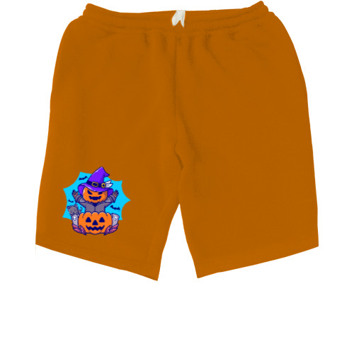 Kids' Shorts - Гарбуз з кішкою - Mfest