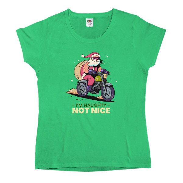 Women's T-shirt Fruit of the loom - I’M NAUGHTY NOT NICE - Mfest