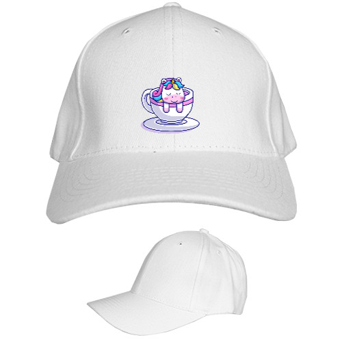 Kids' Baseball Cap 6-panel - Єдиноріжок у чашці - Mfest