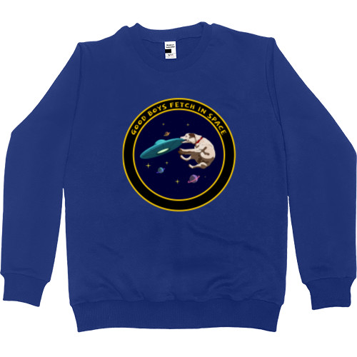 Men’s Premium Sweatshirt - GOOD BOYS FETCH IN SPACE - Mfest