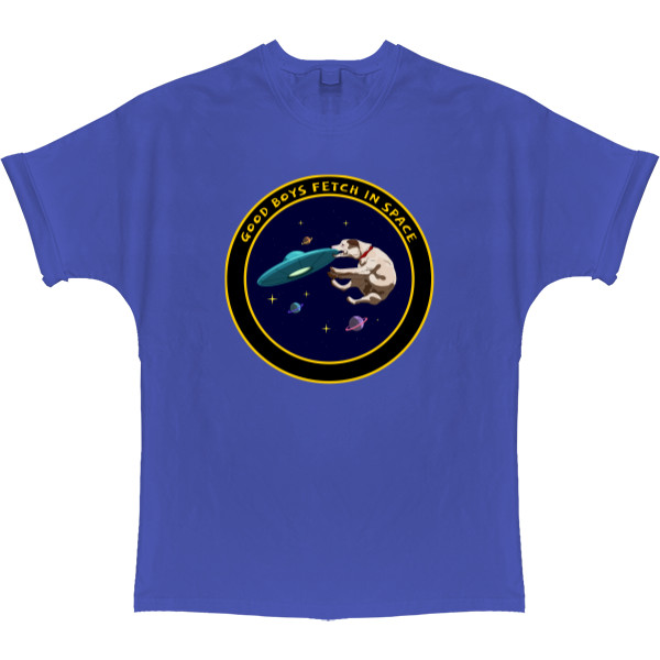 T-shirt Oversize - GOOD BOYS FETCH IN SPACE - Mfest