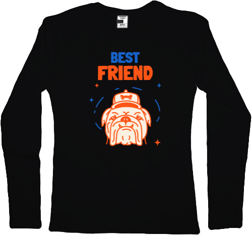 Футболка з Довгим Рукавом Жіноча - BEST FRIEND - Mfest