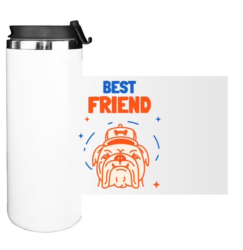 Water Bottle on Tumbler - BEST FRIEND - Mfest