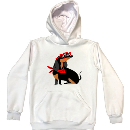 Unisex Hoodie - Такса в окулярах - Mfest