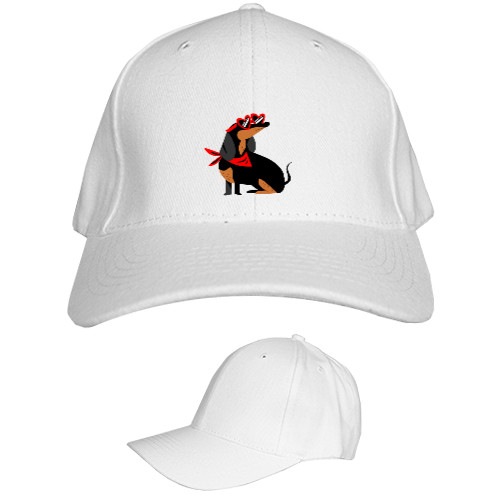 Kids' Baseball Cap 6-panel - Такса в окулярах - Mfest