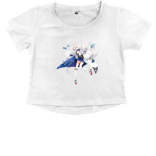 Kids' Premium Cropped T-Shirt - Kaga - Mfest