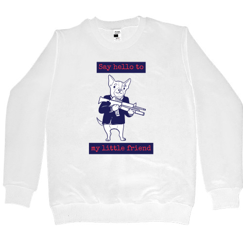 Kids' Premium Sweatshirt - Say hello to my little friend - Mfest