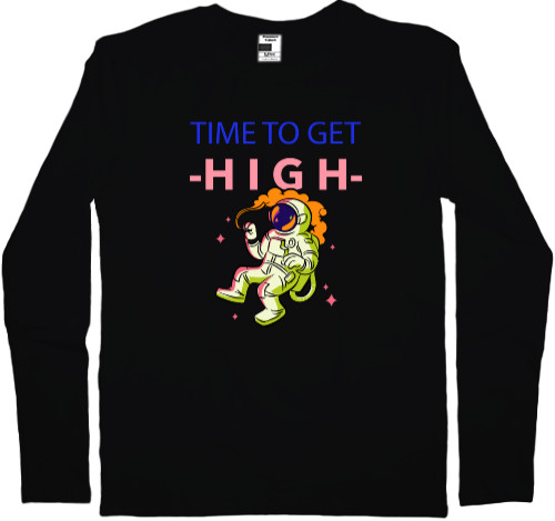 Men's Longsleeve Shirt - TIME TO GET HIGH - Mfest