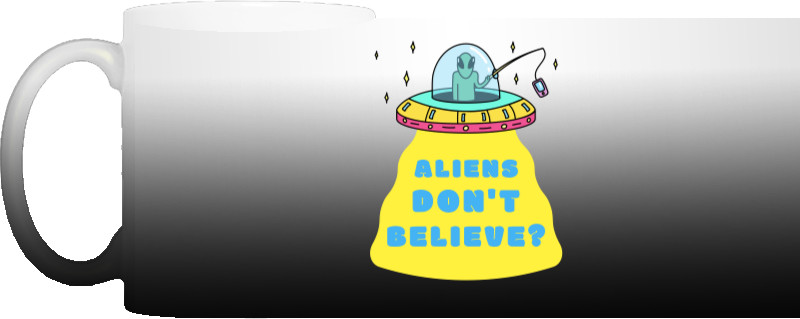 Чашка Хамелеон - ALIENS DON'T BELIEVE? - Mfest