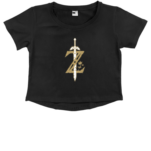 Kids' Premium Cropped T-Shirt - THE LEGEND OF ZELDA 3 - Mfest