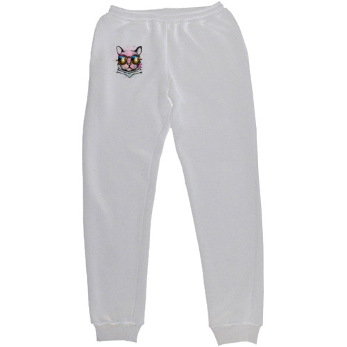 Women's Sweatpants - Кіт в окулярах небо - Mfest