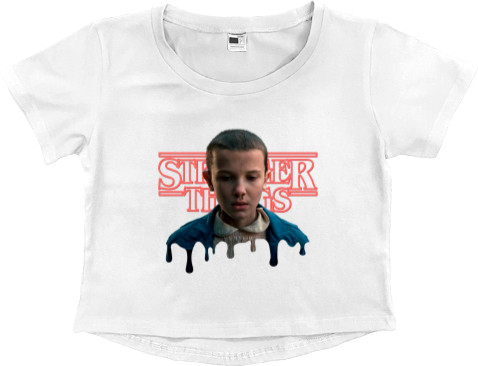 Women's Cropped Premium T-Shirt - Stranger Things 14 - Mfest