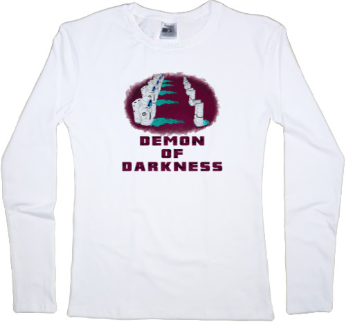 Women's Longsleeve Shirt - Demon of darkness chainsaw man - Mfest