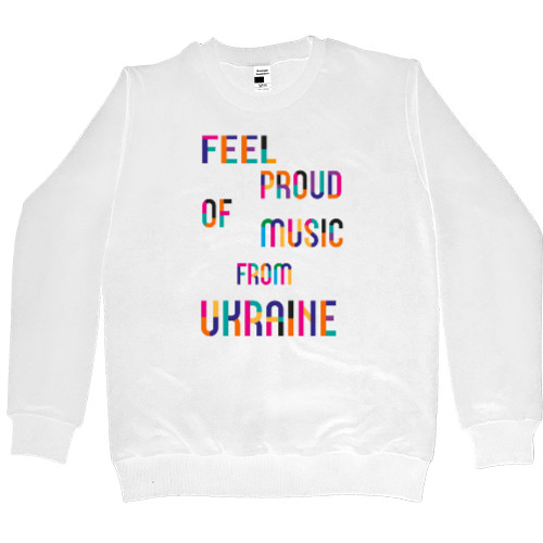 Men’s Premium Sweatshirt - Feel proud of music froom ukraine - Mfest