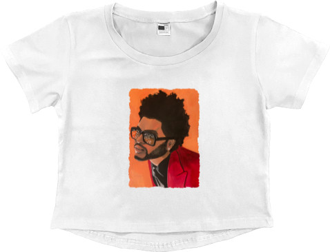 Women's Cropped Premium T-Shirt - The Weeknd 2 - Mfest