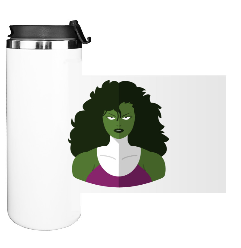 Water Bottle on Tumbler - SHE-HULK 2 - Mfest