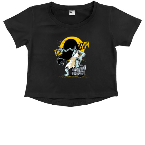 Kids' Premium Cropped T-Shirt - Хелловін 15 - Mfest