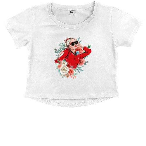 Тренды - Kids' Premium Cropped T-Shirt - Дівчинка королева - Mfest