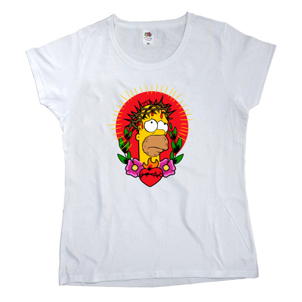 Women's T-shirt Fruit of the loom - Гомер 3 - Mfest