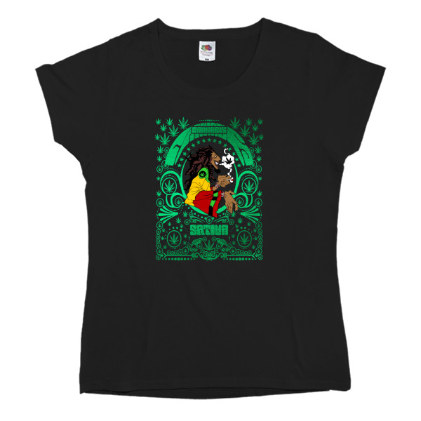 Women's T-shirt Fruit of the loom - Каннабис 2 - Mfest