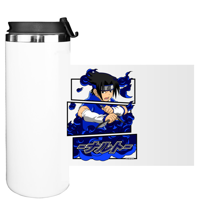 Water Bottle on Tumbler - Sasuke Uchiha - Mfest