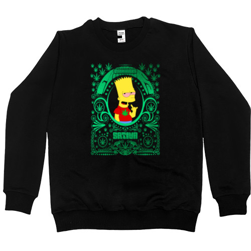 Men’s Premium Sweatshirt - Cannabis Барт - Mfest