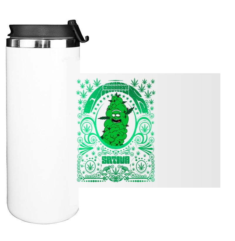 Water Bottle on Tumbler - Rick Cannabis - Mfest