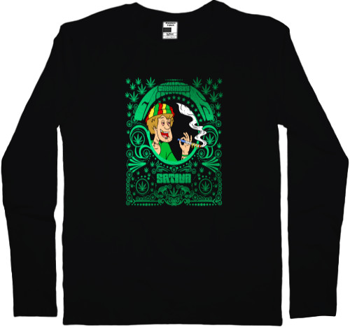 Kids' Longsleeve Shirt - Shaggy Cannabis - Mfest