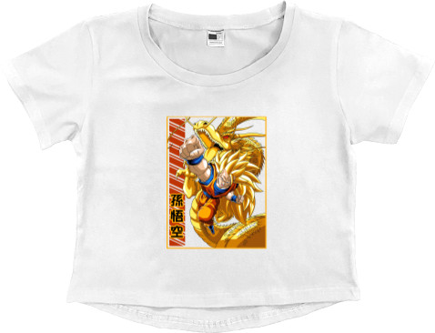 Women's Cropped Premium T-Shirt - GOKU 10 - Mfest