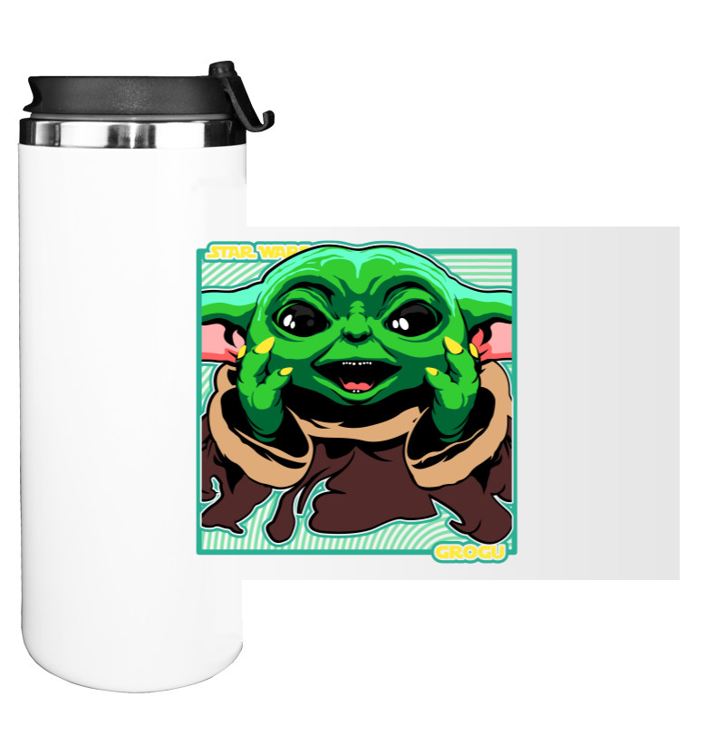 Water Bottle on Tumbler - Grogu - Mfest