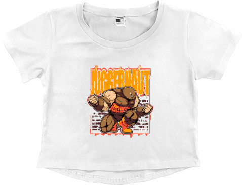 Women's Cropped Premium T-Shirt - Juggernaut - Mfest