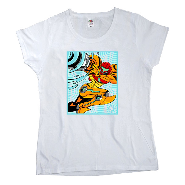 Women's T-shirt Fruit of the loom - Самус Аран - Mfest