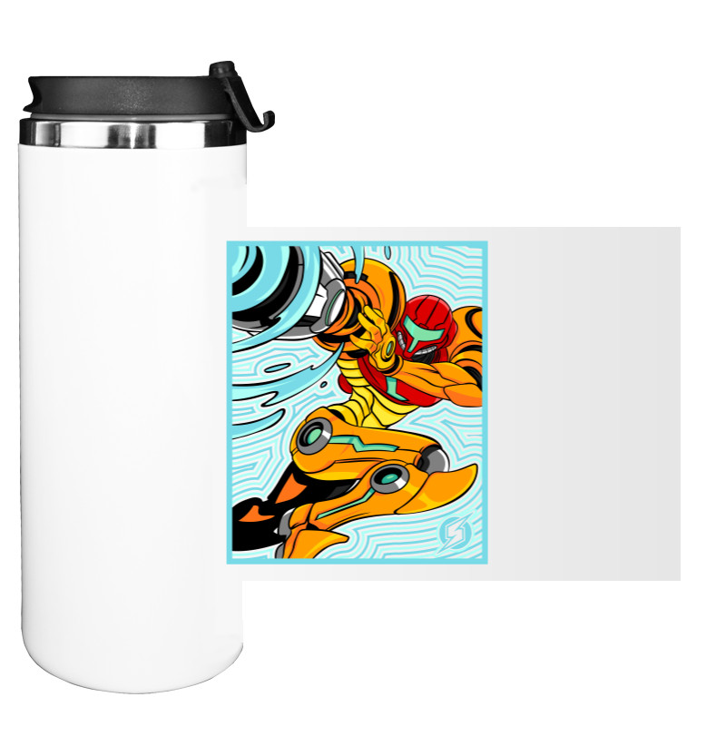 Water Bottle on Tumbler - Самус Аран - Mfest