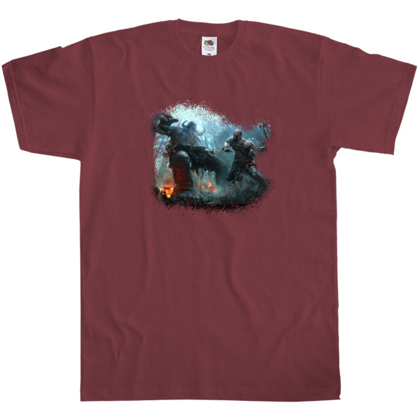 Men's T-Shirt Fruit of the loom - God of War Арт - Mfest