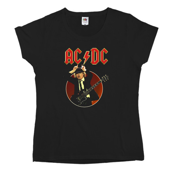 Women's T-shirt Fruit of the loom - AC DC 9 - Mfest