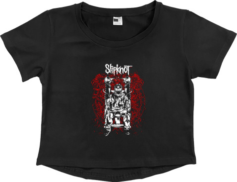 Women's Cropped Premium T-Shirt - Slipknot 17 - Mfest