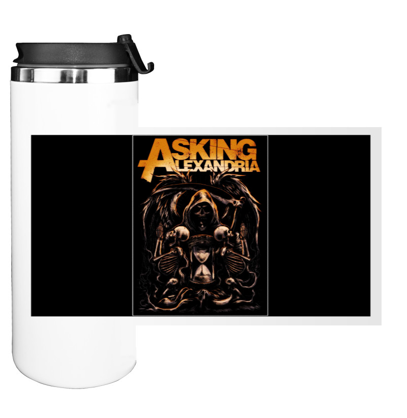 Water Bottle on Tumbler - Asking Alexandria - Mfest