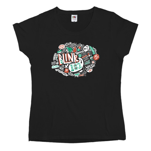 Women's T-shirt Fruit of the loom - Blink-182 арт - Mfest