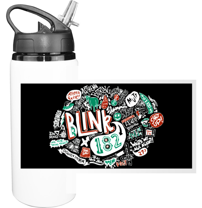 Blink-182 - Sport Water Bottle - Blink-182 арт - Mfest