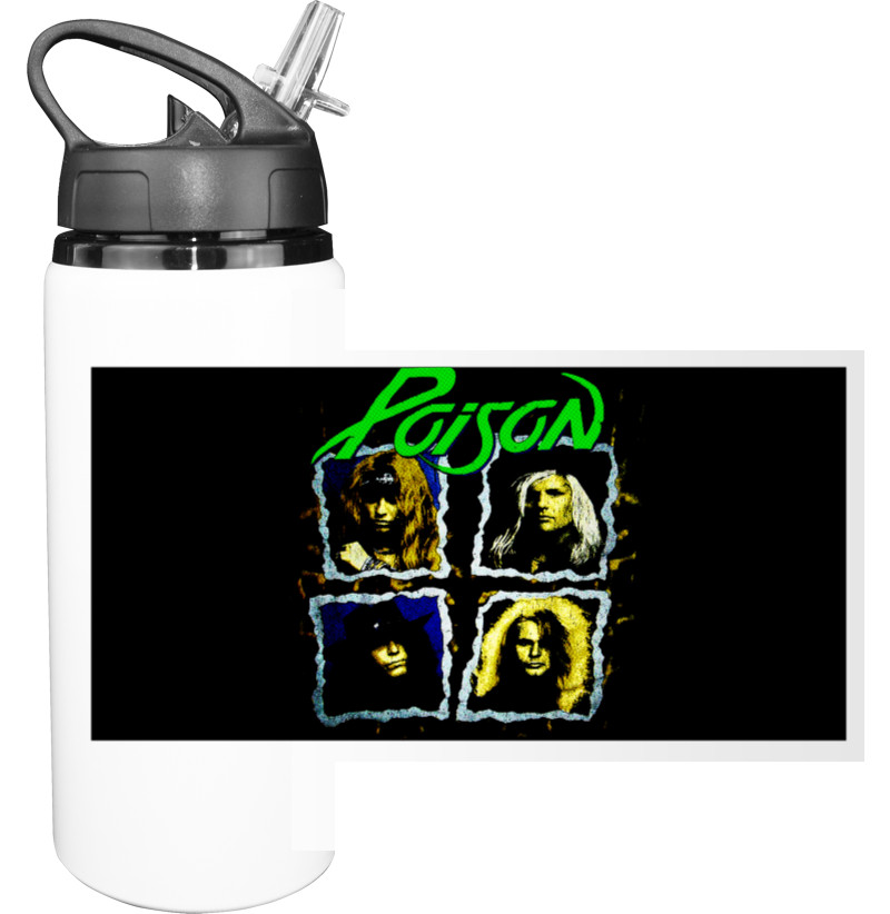 Sport Water Bottle - Alice Cooper - Poison - Mfest