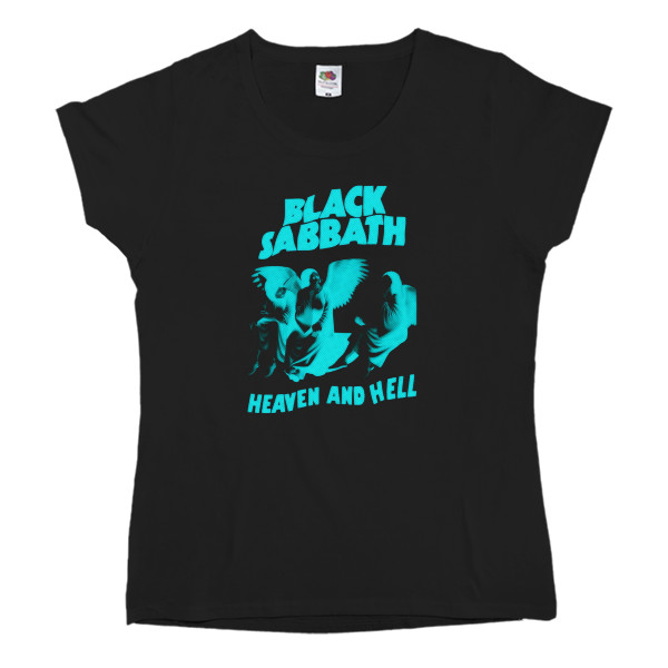 Women's T-shirt Fruit of the loom - Black Sabbath heaven and hell - Mfest